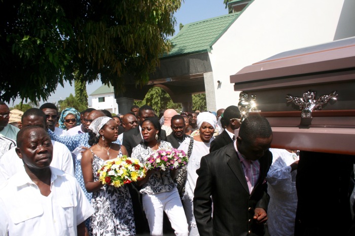 Gov Adams Oshiuomhole at the funeral of his late wife Clara Oshiuomhole in Iyamho, Etsako West LGA, Edo, Nigeria. #JujuFilms