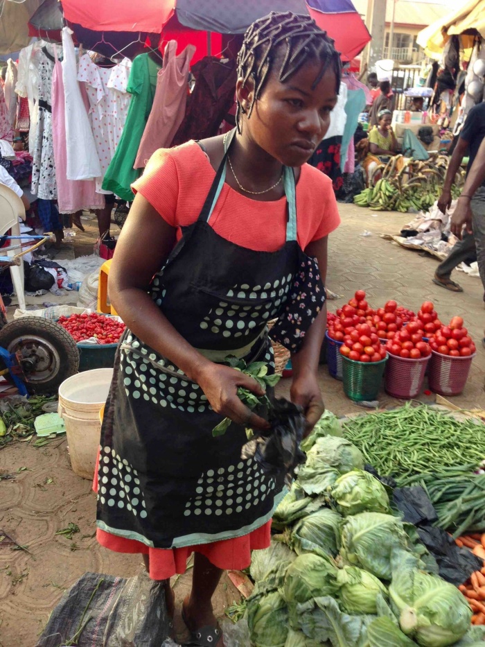 Scent leaf lady, Dutse Market, Dutse, FCT, Abuja, Nigeria. #JujuFilms